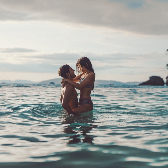 Floral Print Bralette and Bloomers Teal Bikini - Picture 2 of 6